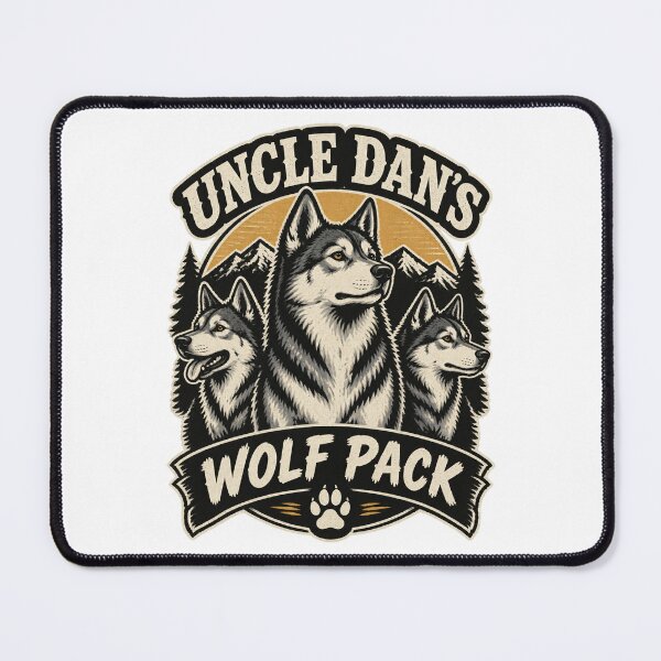 Item preview, Uncle Dan's Wolf Pack Design - Bold and Fierce Wolf Graphic designed and sold by SrTammutHatmakr.