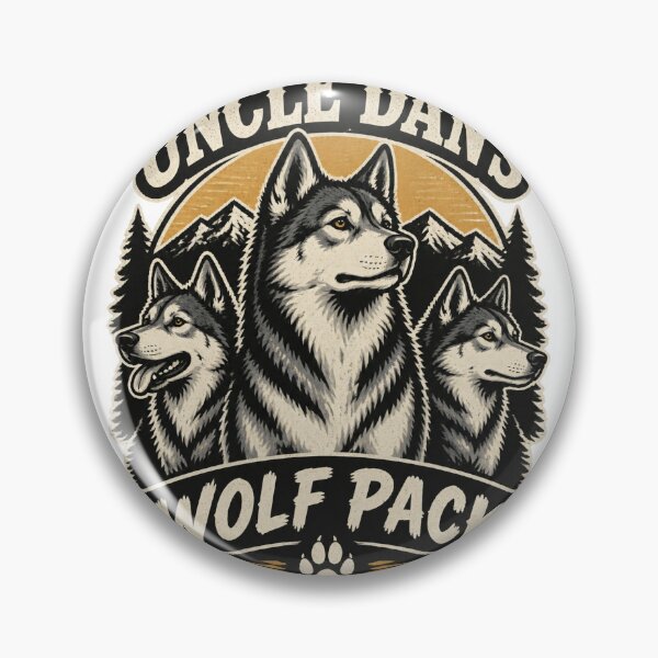 Item preview, Uncle Dan's Wolf Pack Design - Bold and Fierce Wolf Graphic designed and sold by SrTammutHatmakr.