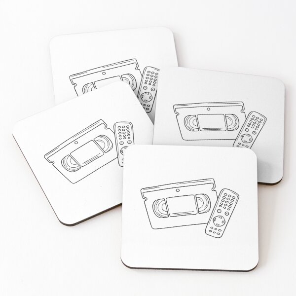 Item preview, An illustration of video cassette beside a remote designed and sold by rasagamastore.