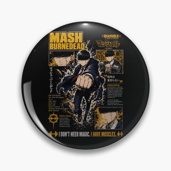 Item preview, Mash Burnedead I Don't Need Magic Anime Graphic T-Shirt designed and sold by SirLivy.
