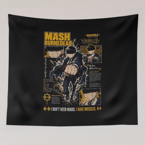 Item preview, Mash Burnedead I Don't Need Magic Anime Graphic T-Shirt designed and sold by SirLivy.