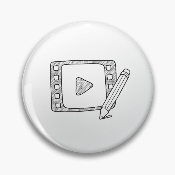 Item preview, An illustration of video frame beside a pencil designed and sold by rasagamastore.