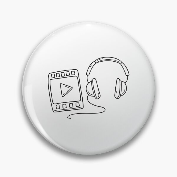 Item preview, An illustration of video player next to headphones designed and sold by rasagamastore.