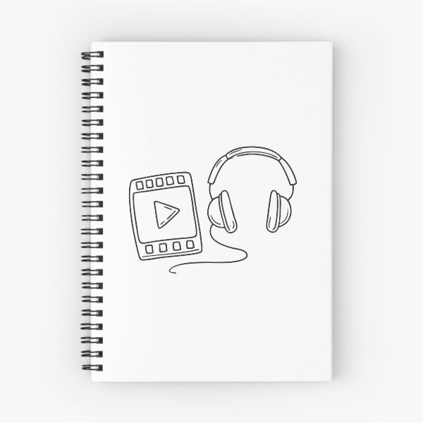 Item preview, An illustration of video player next to headphones designed and sold by rasagamastore.