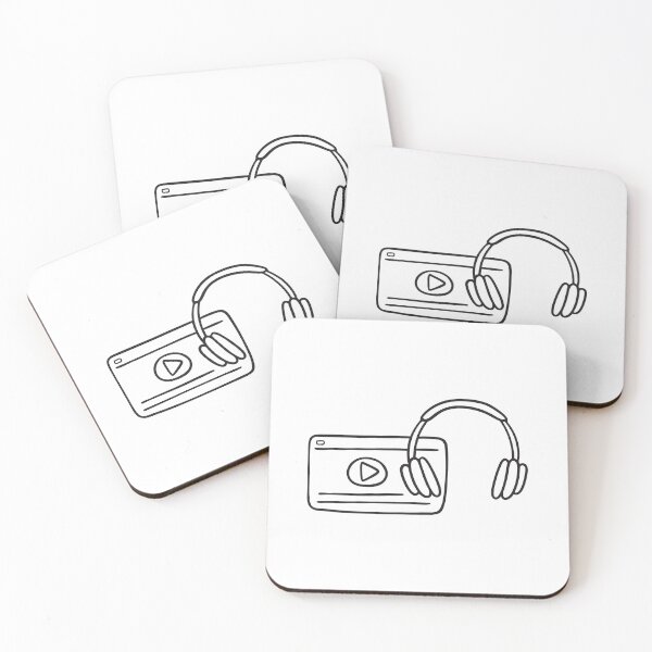 Item preview, An illustration of Headphones lying next to a video player designed and sold by rasagamastore.