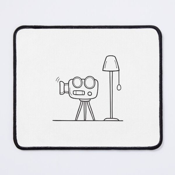 Item preview, An illustration of video recorder near a lamp designed and sold by rasagamastore.
