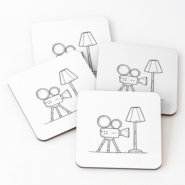 Item preview, An illustration of video recorder placed near a lamp designed and sold by rasagamastore.