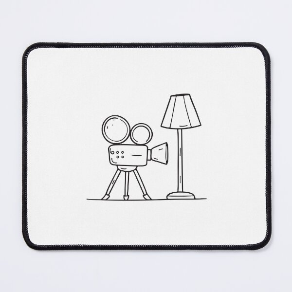 Item preview, An illustration of video recorder placed near a lamp designed and sold by rasagamastore.