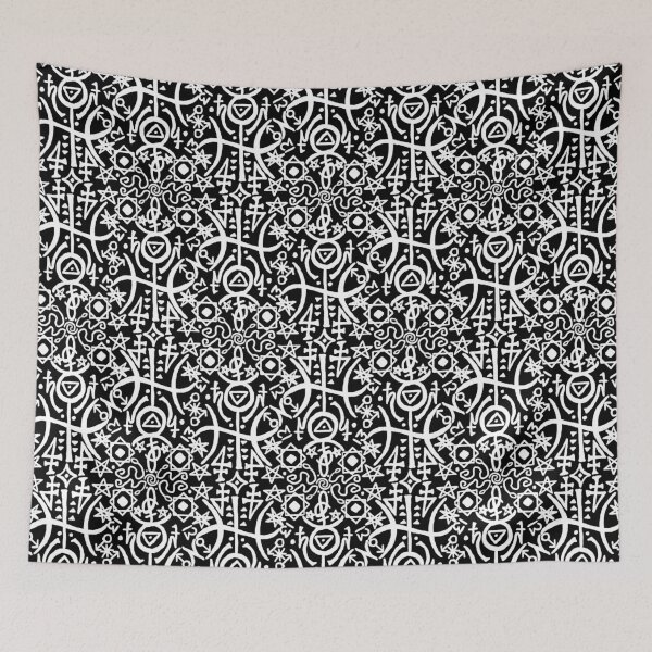 Item preview, Sigil of Mastery on Black designed and sold by QAF Warlock Patterns.