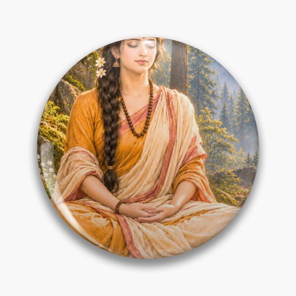 Item preview, Parvati Tapasya | Goddess Parvati Meditation Art designed and sold by Homyar.