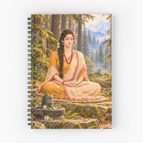 Item preview, Parvati Tapasya | Goddess Parvati Meditation Art designed and sold by Homyar.