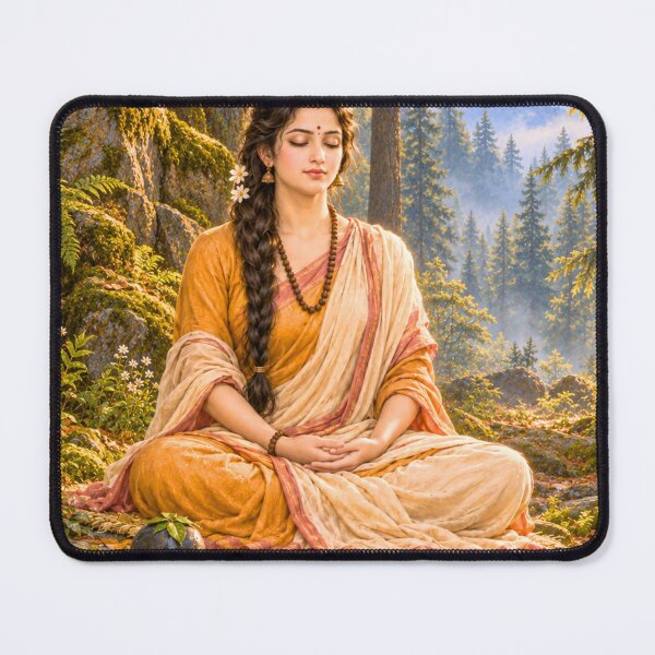 Item preview, Parvati Tapasya | Goddess Parvati Meditation Art designed and sold by Homyar.