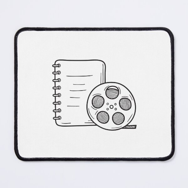 Item preview, An illustration of video reel near a notebook designed and sold by rasagamastore.