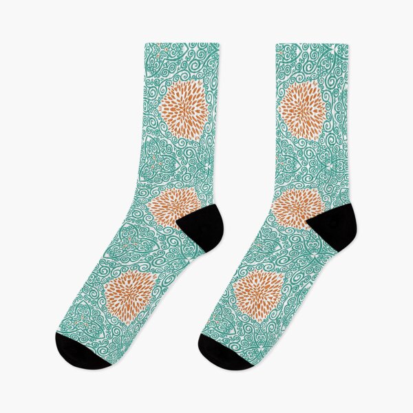 Item preview, Verdigris Vines and Russet Marigold Petals #10 designed and sold by QAF Warlock Patterns.