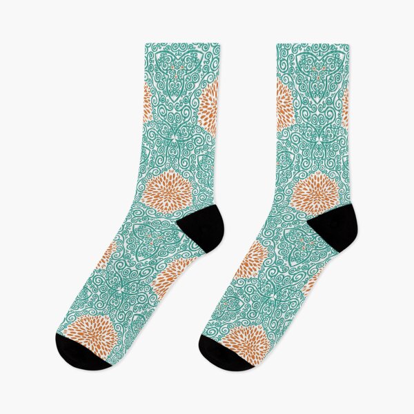 Item preview, Verdigris Vines and Russet Marigold Petals #9 designed and sold by QAF Warlock Patterns.