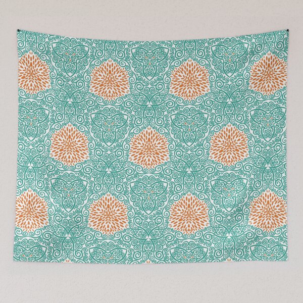 Item preview, Verdigris Vines and Russet Marigold Petals #9 designed and sold by QAF Warlock Patterns.