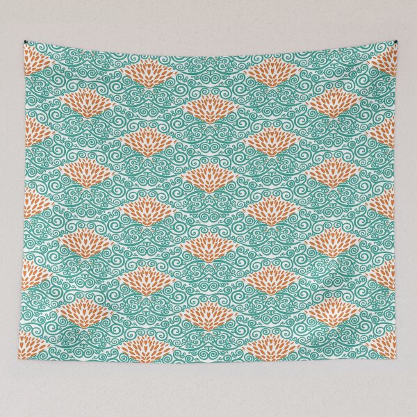 Item preview, Verdigris Vines and Russet Marigold Petals #8 designed and sold by QAF Warlock Patterns.