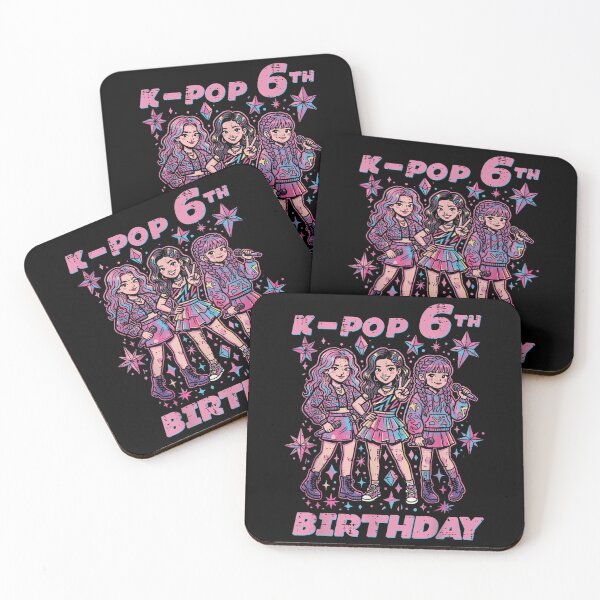 Item preview, 6th Birthday K-Pop Girls 6 Year Old Kpop Girls Kids Youth designed and sold by AmberWild.