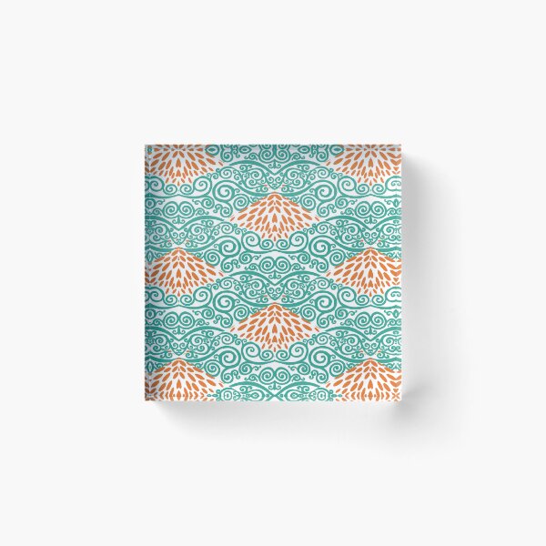 Item preview, Verdigris Vines and Russet Marigold Petals #7 designed and sold by QAF Warlock Patterns.