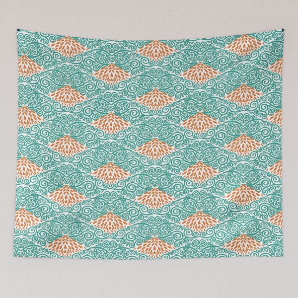 Item preview, Verdigris Vines and Russet Marigold Petals #7 designed and sold by QAF Warlock Patterns.