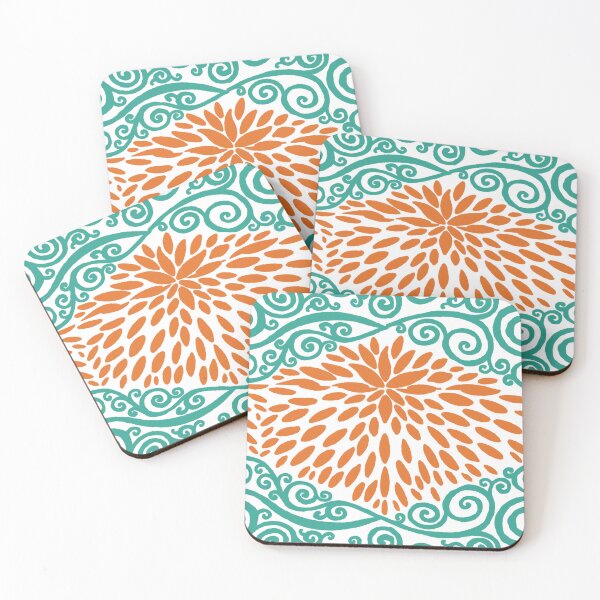 Item preview, Verdigris Vines and Russet Marigold Petals #5 designed and sold by QAF Warlock Patterns.