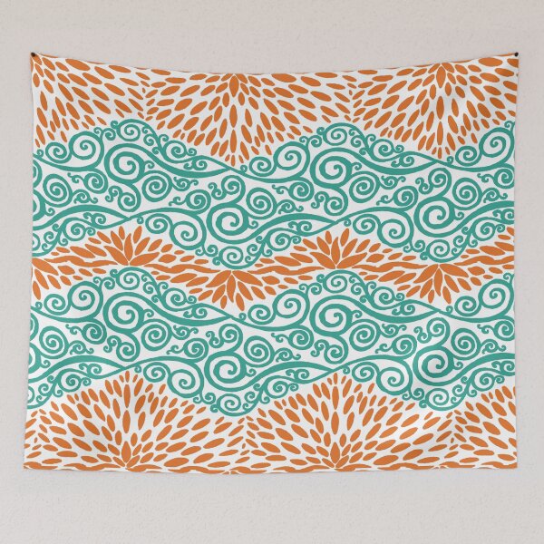 Item preview, Verdigris Vines and Russet Marigold Petals #4 designed and sold by QAF Warlock Patterns.