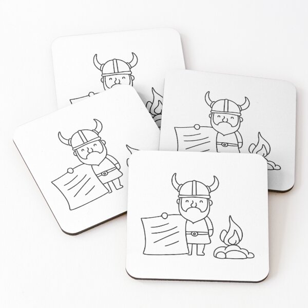 Item preview, An illustration of viking man holding a map beside a torch designed and sold by rasagamastore.