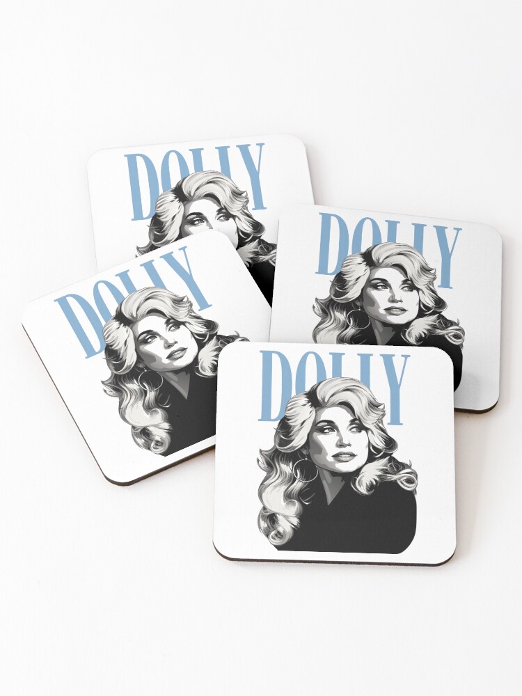 Thumbnail 1 of 5, Coasters (Set of 4), Dolly Parton designed and sold by ModMonochrome.