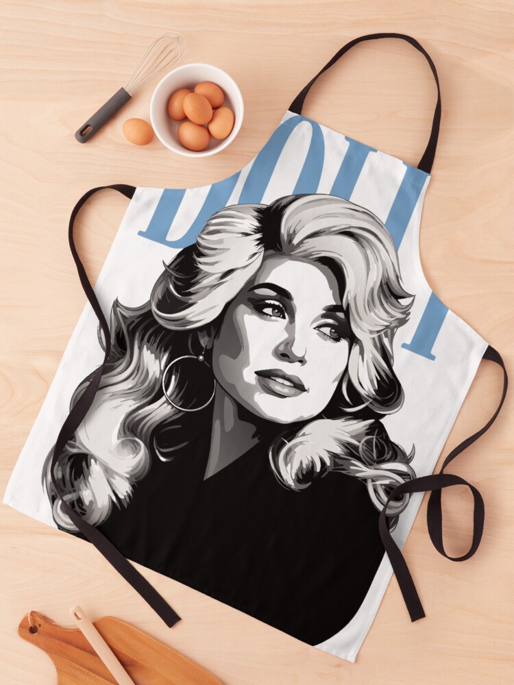 Thumbnail 1 of 6, Apron, Dolly Parton designed and sold by ModMonochrome.