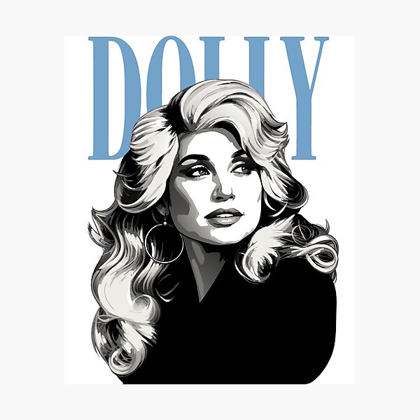 Item preview, Dolly Parton designed and sold by ModMonochrome.