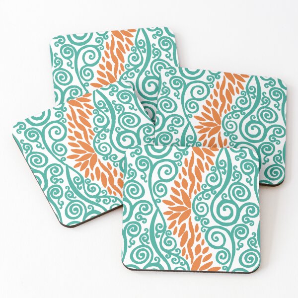 Item preview, Verdigris Vines and Russet Marigold Petals #2 designed and sold by QAF Warlock Patterns.