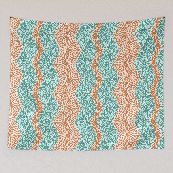 Item preview, Verdigris Vines and Russet Marigold Petals #2 designed and sold by QAF Warlock Patterns.