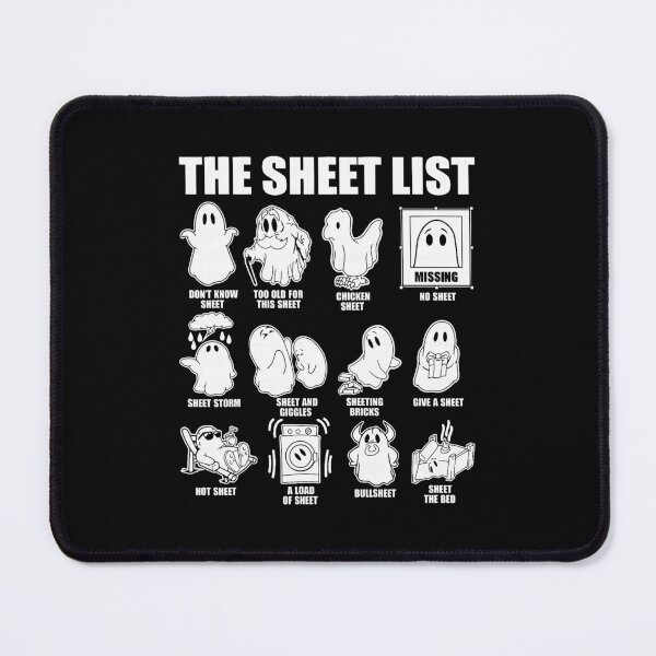 Item preview, The Boo Sheet List Funny Ghost Halloween Pun designed and sold by nryum.