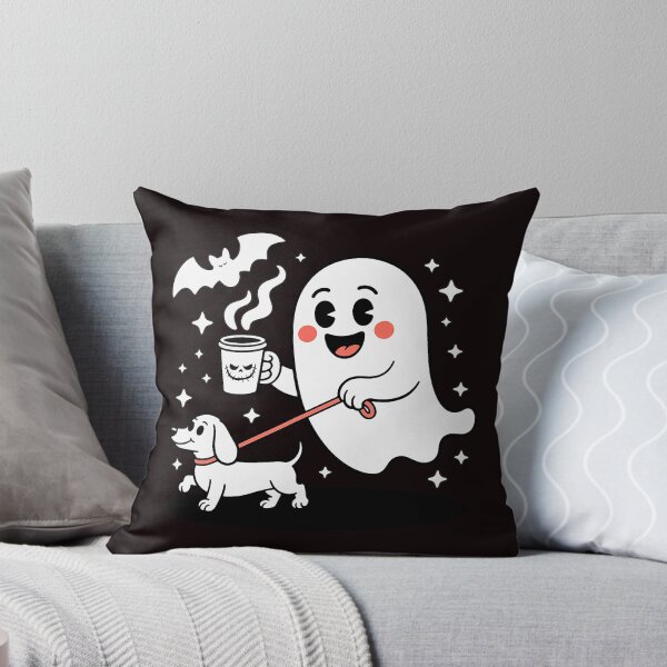 Item preview, Funny Dachshund Walking Ghost Halloween Spooky Season Weenie Dog designed and sold by ImeldaSparks.