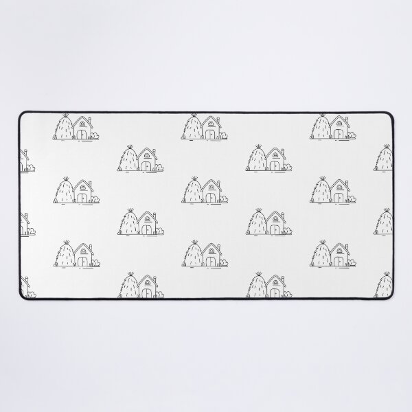 Item preview, An illustration of village with a haystack beside a house designed and sold by rasagamastore.
