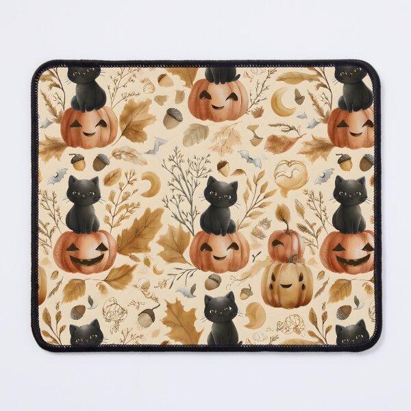 Item preview, Autumn Black Cat Botanical designed and sold by AlyssasCreativeBoutique.