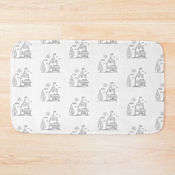 Item preview, An illustration of village with a small market stall nearby designed and sold by rasagamastore.