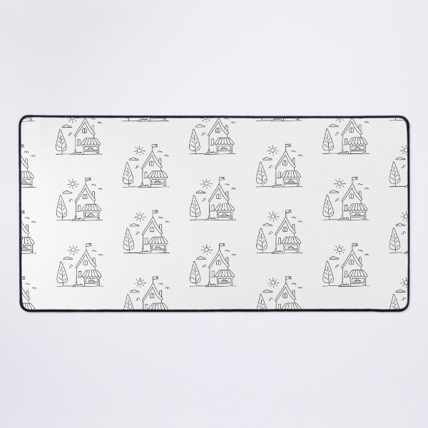 Item preview, An illustration of village with a small market stall nearby designed and sold by rasagamastore.