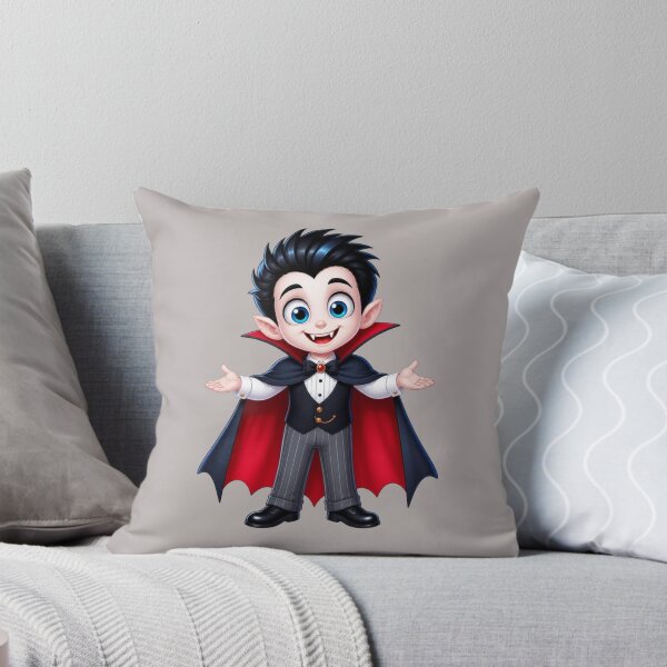 Item preview, Cute Cartoon Vampire in Red Cape Halloween designed and sold by FestivityFinds.