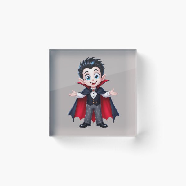 Item preview, Cute Cartoon Vampire in Red Cape Halloween designed and sold by FestivityFinds.