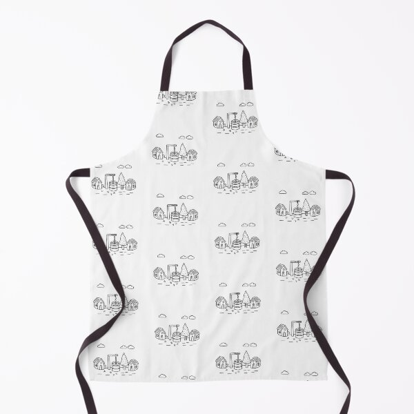 Item preview, An illustration of village with a water well in the center designed and sold by rasagamastore.
