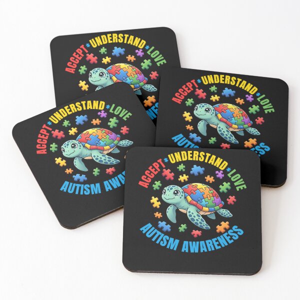 Item preview, Accept Understand Turtle Men Women Kids Autism Awareness designed and sold by AmberWild.