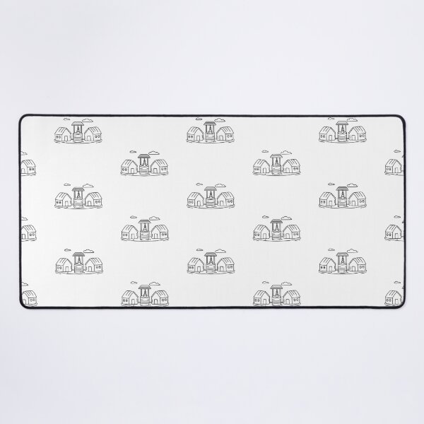 Item preview, An illustration of village with a central water well designed and sold by rasagamastore.