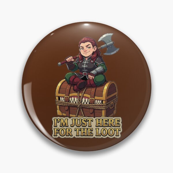 Item preview, Dwarf Barbarian - Just here for the loot too designed and sold by Parody-is-King.