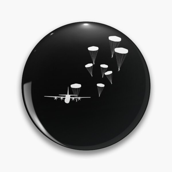 Item preview, Airborne Paratrooper Military Aircraft Parachuting Soldier designed and sold by AmberWild.