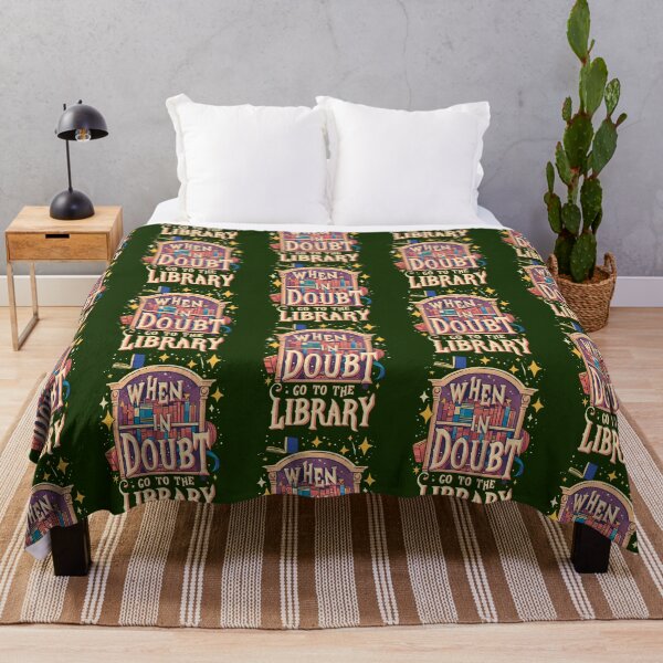 Item preview,  When In Doubt Go To The Library - Cartoon - Fantasy designed and sold by KeishaScarletas.