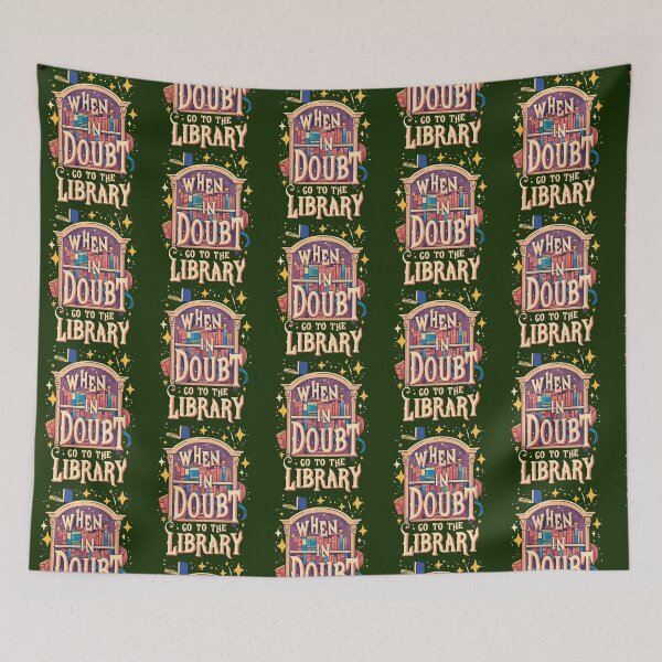 Item preview,  When In Doubt Go To The Library - Cartoon - Fantasy designed and sold by KeishaScarletas.