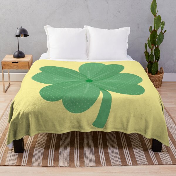 Item preview, Green Lucky Clover with Polka Dots designed and sold by tammist.