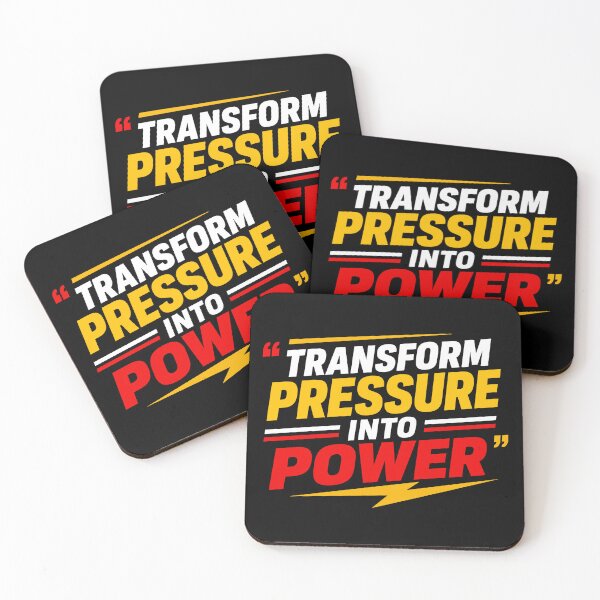 Item preview, Transform Pressure Into Power Motivational Resilience Typography T-Shirt designed and sold by rejowan-arts.