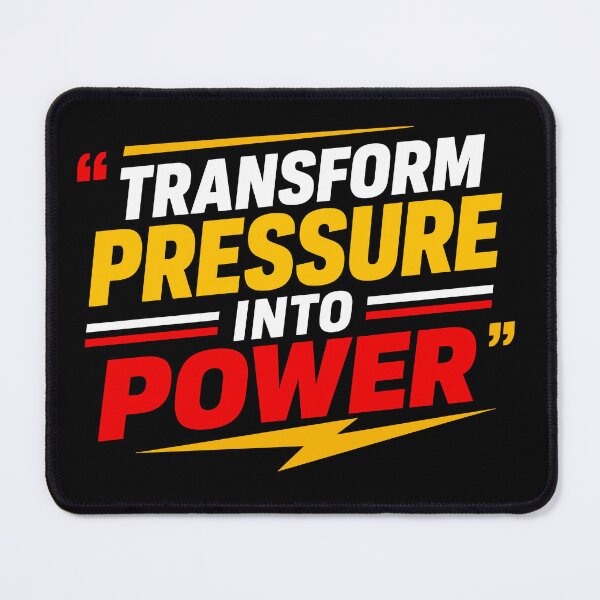 Item preview, Transform Pressure Into Power Motivational Resilience Typography T-Shirt designed and sold by rejowan-arts.